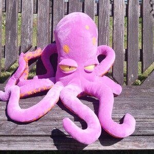 RARE The Simpsons Purple Octopus Plush Jumbo Stuffed Animal Universal Studios